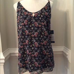 Flouncy Floral Print Tank